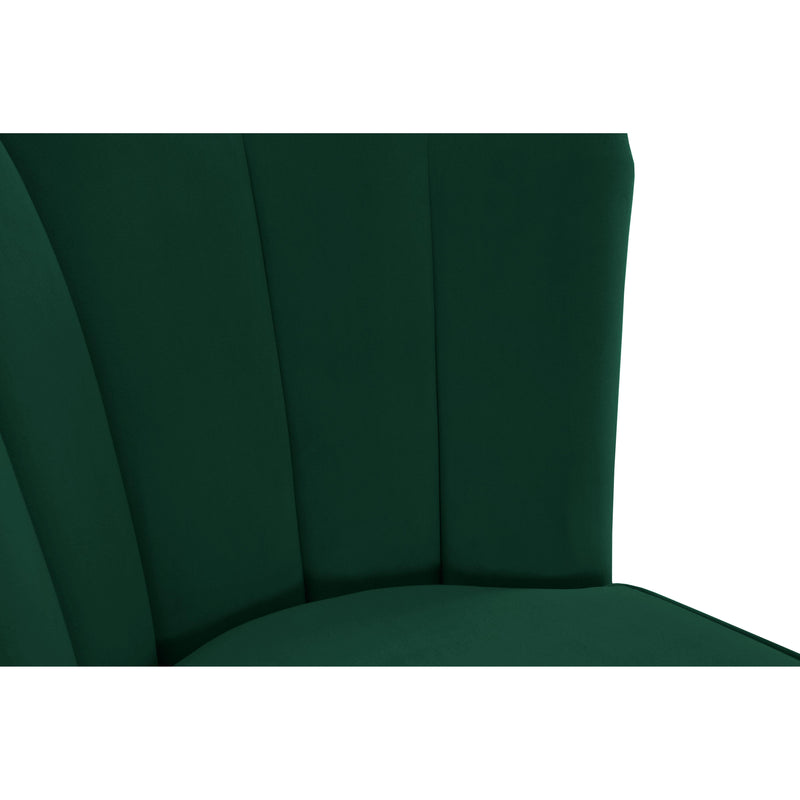 Meridian Lily Green Velvet Stool IMAGE 5