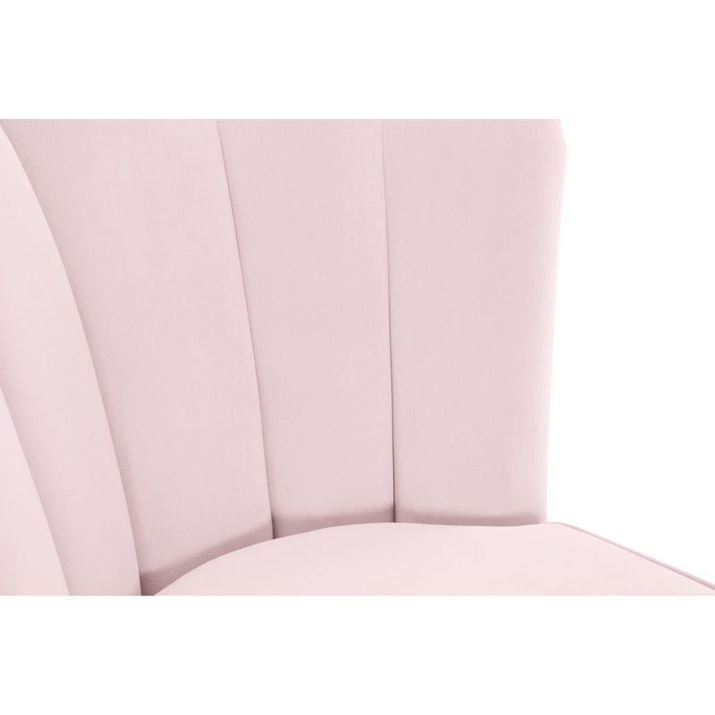 Meridian Lily Pink Velvet Stool IMAGE 5