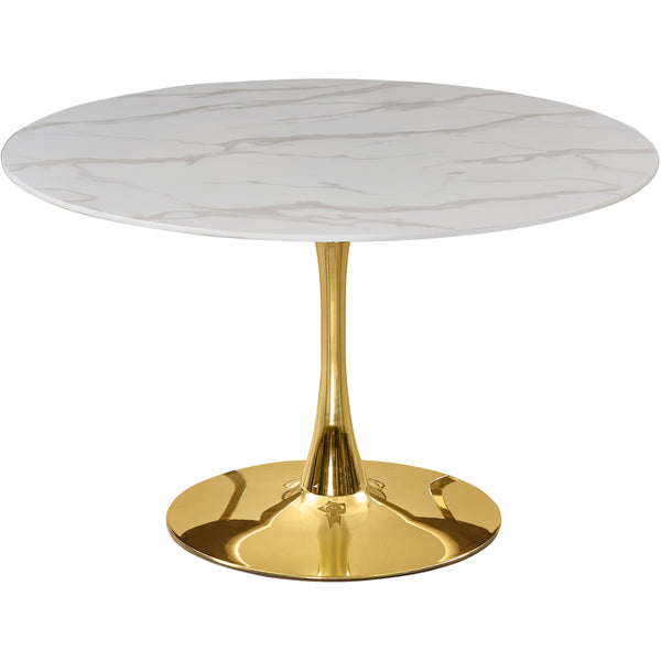 Meridian Tulip Gold Dining Table (3 Boxes) IMAGE 1