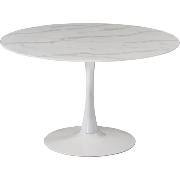 Meridian Tulip White Dining Table IMAGE 1