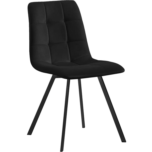 Meridian Annie Black Velvet Dining Chair IMAGE 1