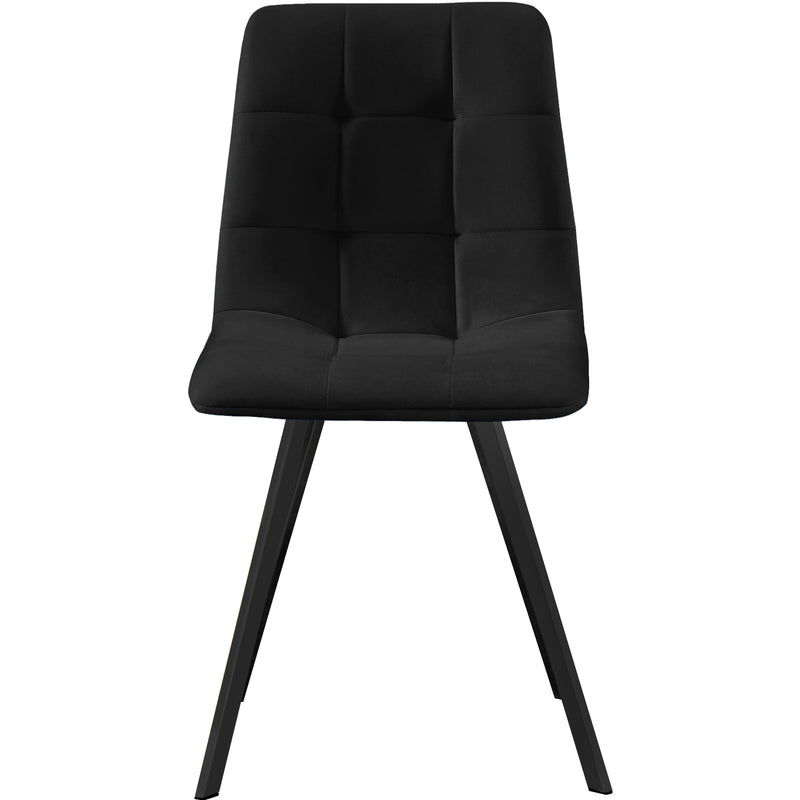 Meridian Annie Black Velvet Dining Chair IMAGE 2