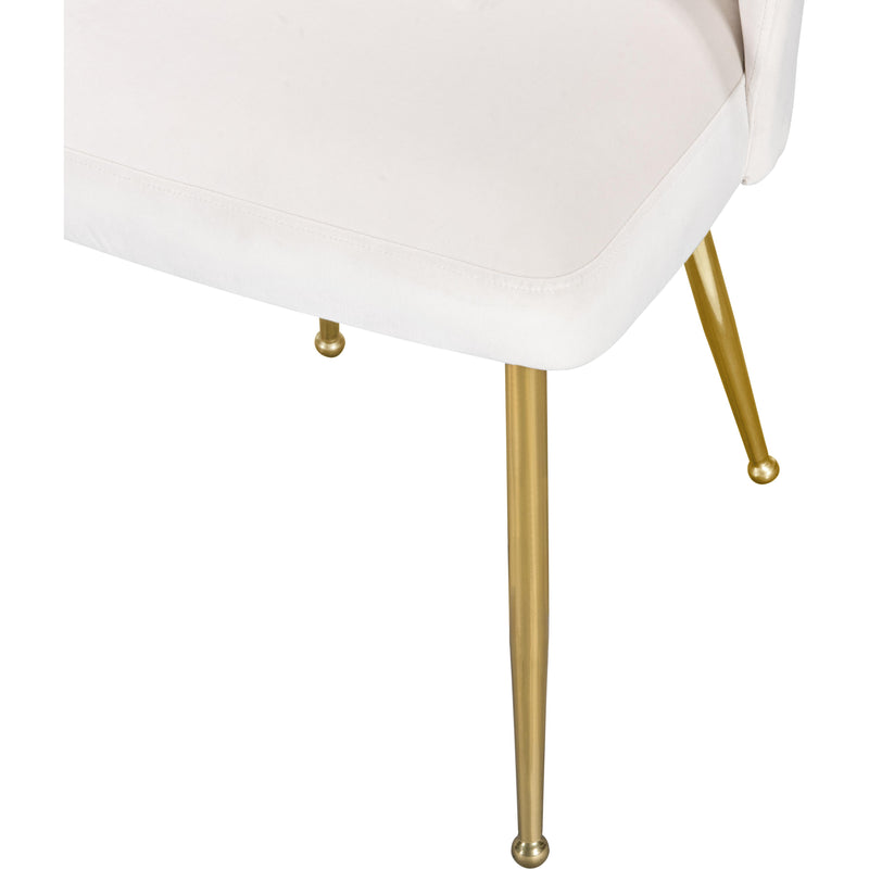 Meridian Logan Cream Velvet Dining Chair IMAGE 7