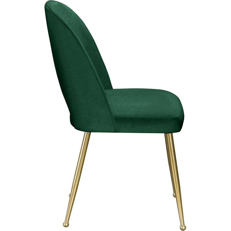 Meridian Logan Green Velvet Dining Chair IMAGE 3