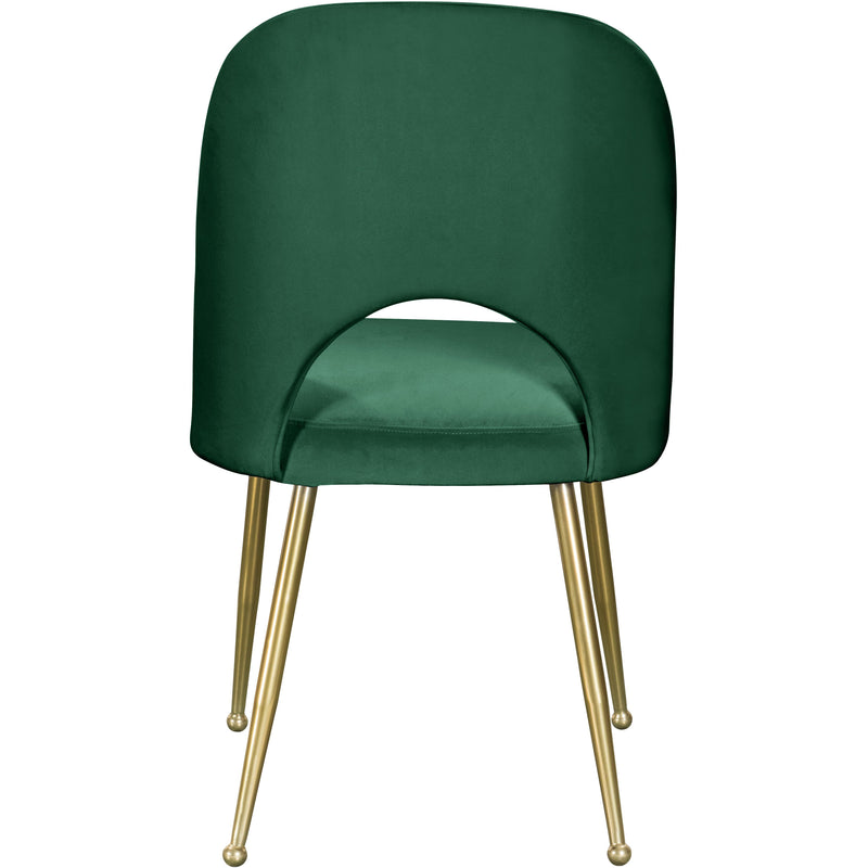 Meridian Logan Green Velvet Dining Chair IMAGE 4