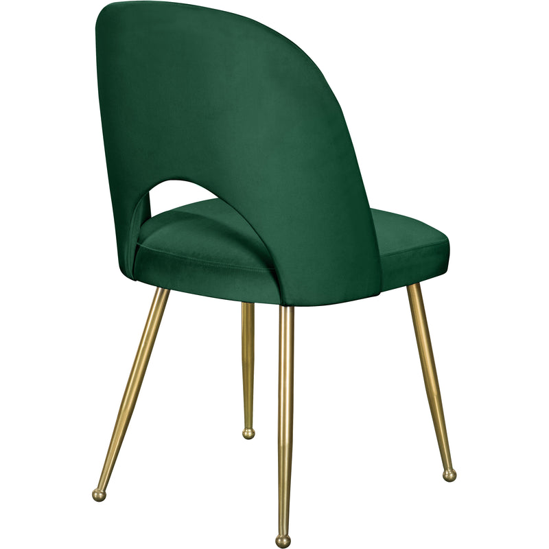 Meridian Logan Green Velvet Dining Chair IMAGE 5