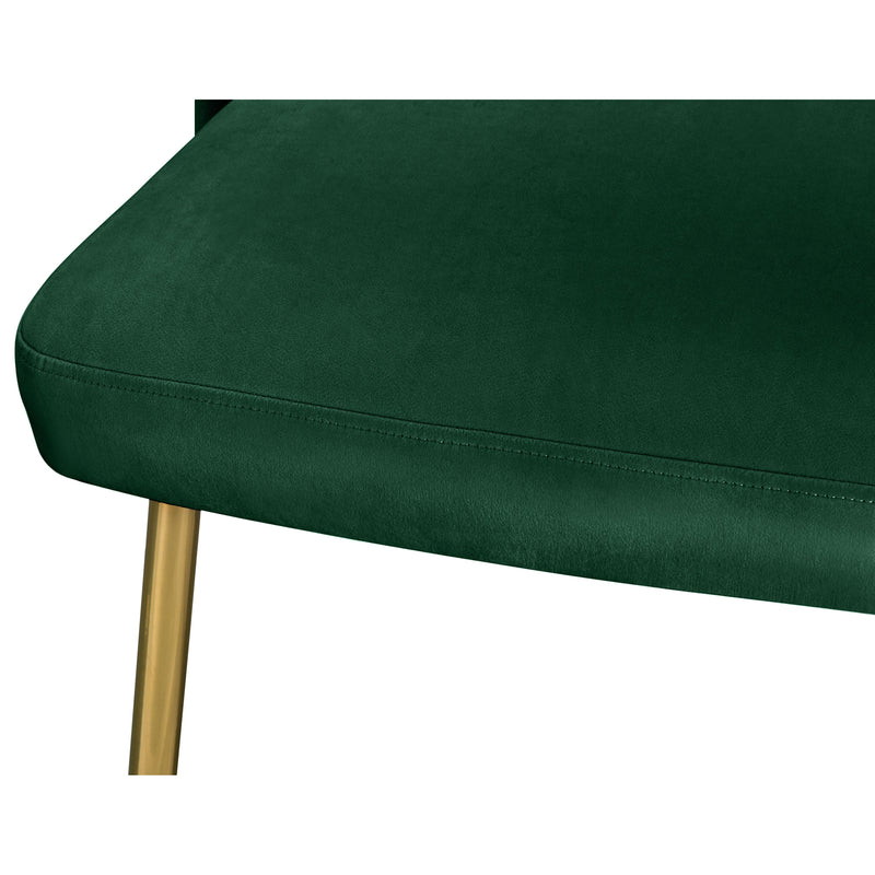 Meridian Logan Green Velvet Dining Chair IMAGE 6