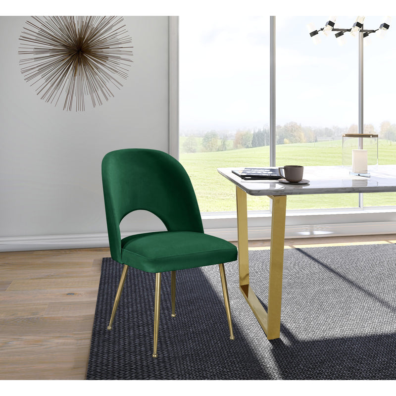 Meridian Logan Green Velvet Dining Chair IMAGE 9