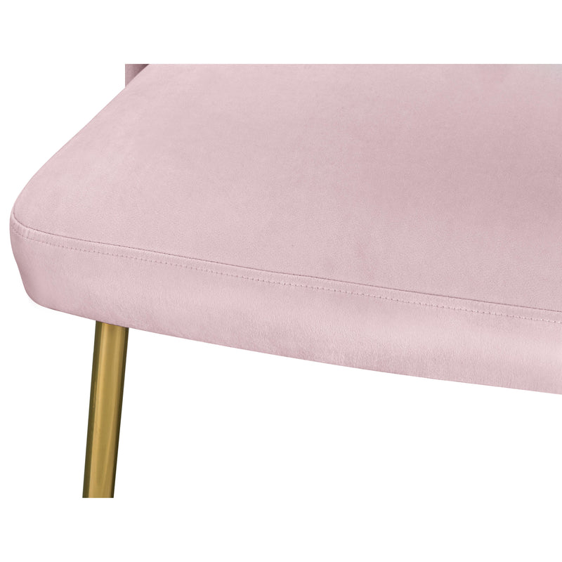 Meridian Logan Pink Velvet Dining Chair IMAGE 6