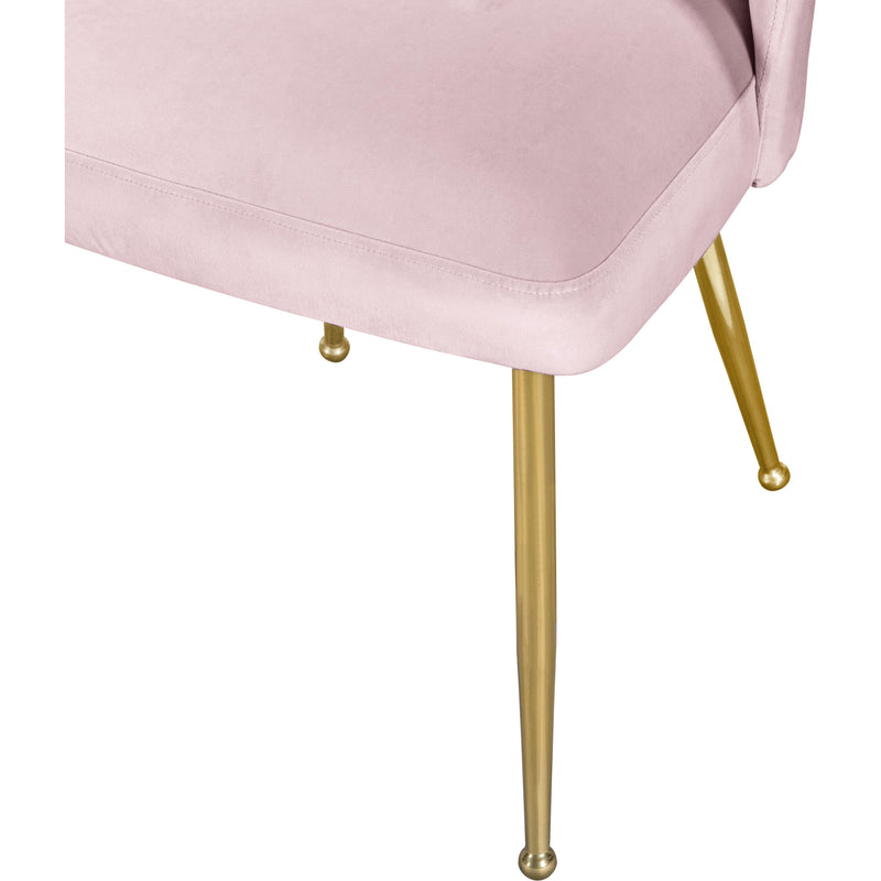 Meridian Logan Pink Velvet Dining Chair IMAGE 7