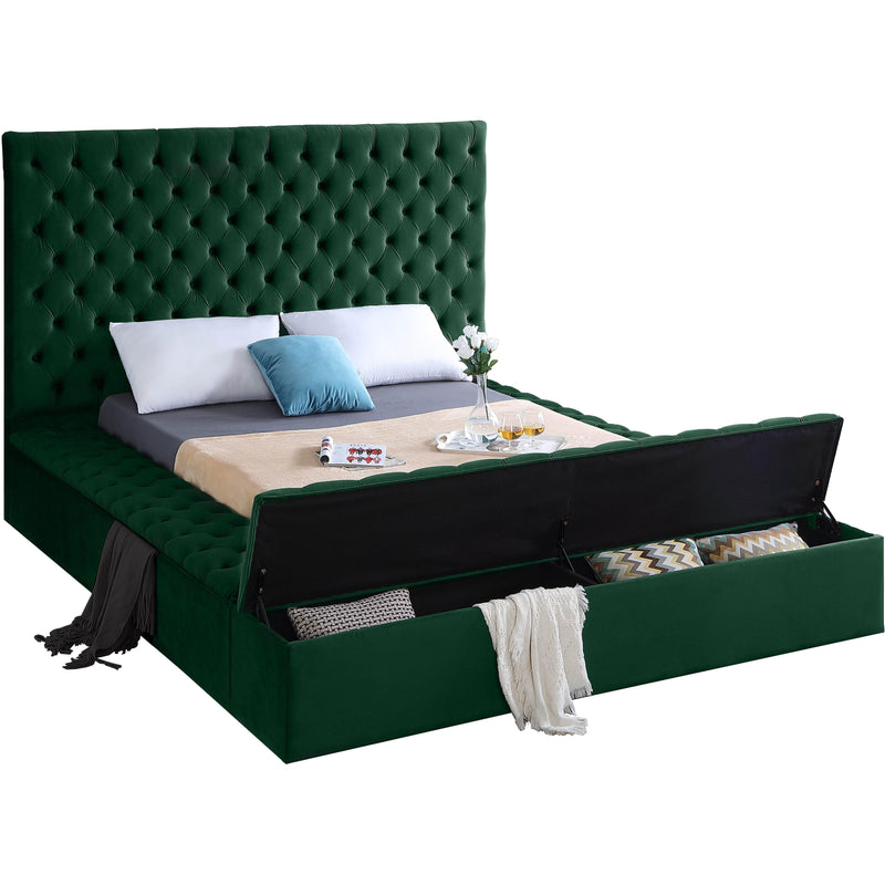 Meridian Bliss Green Velvet Full Bed (3 Boxes) IMAGE 2