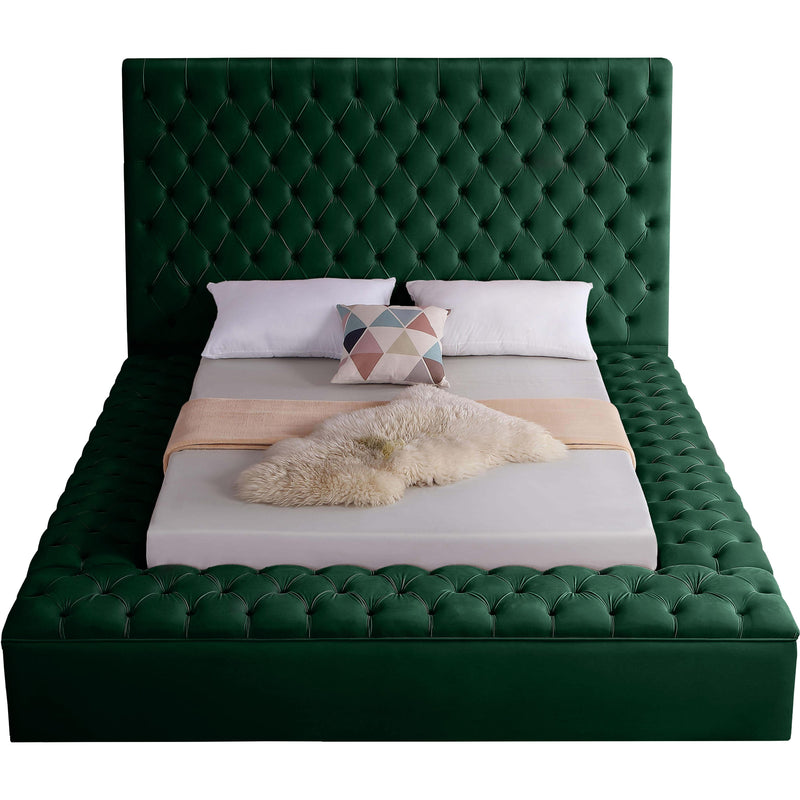 Meridian Bliss Green Velvet Full Bed (3 Boxes) IMAGE 3