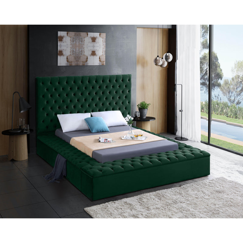 Meridian Bliss Green Velvet Full Bed (3 Boxes) IMAGE 5