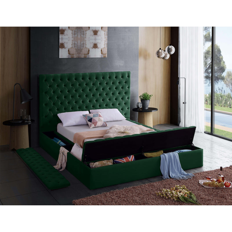 Meridian Bliss Green Velvet Full Bed (3 Boxes) IMAGE 8