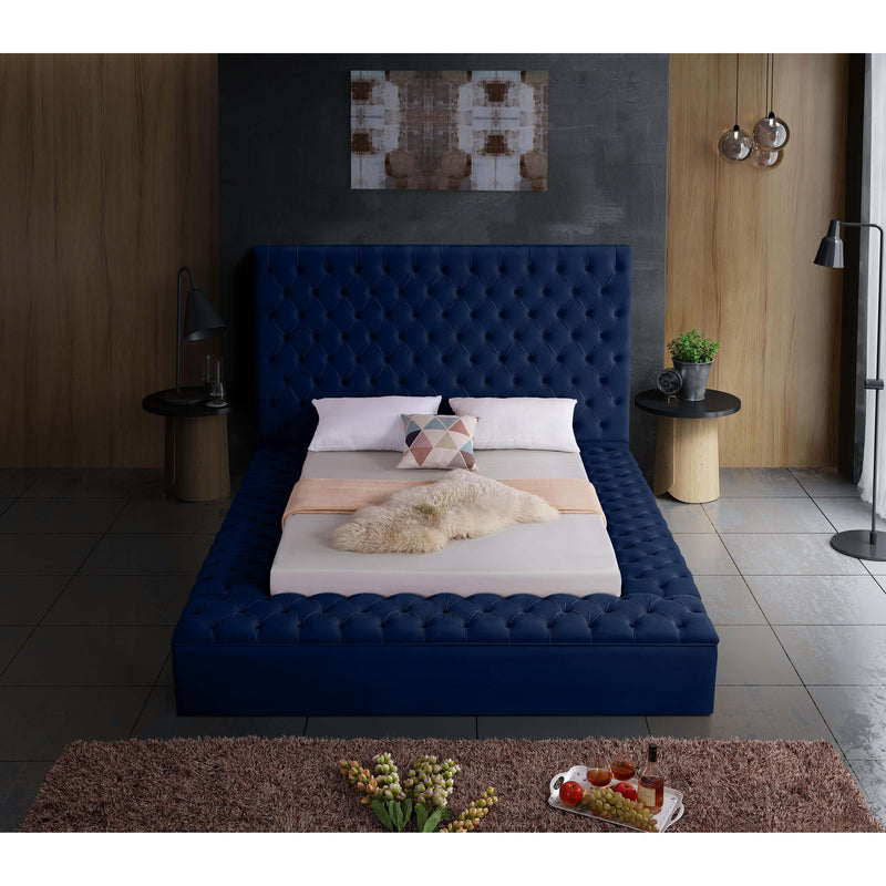 Meridian Bliss Navy Velvet Full Bed (3 Boxes) IMAGE 7