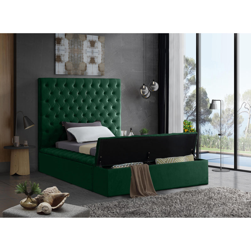 Meridian Bliss Green Velvet Twin Bed (3 Boxes) IMAGE 6