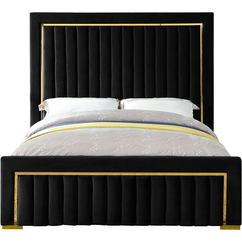 Meridian Dolce Black Velvet King Bed (3 Boxes) IMAGE 2