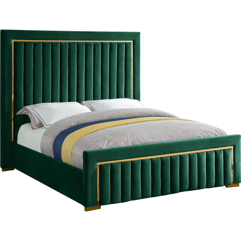 Meridian Dolce Green Velvet King Bed (3 Boxes) IMAGE 1