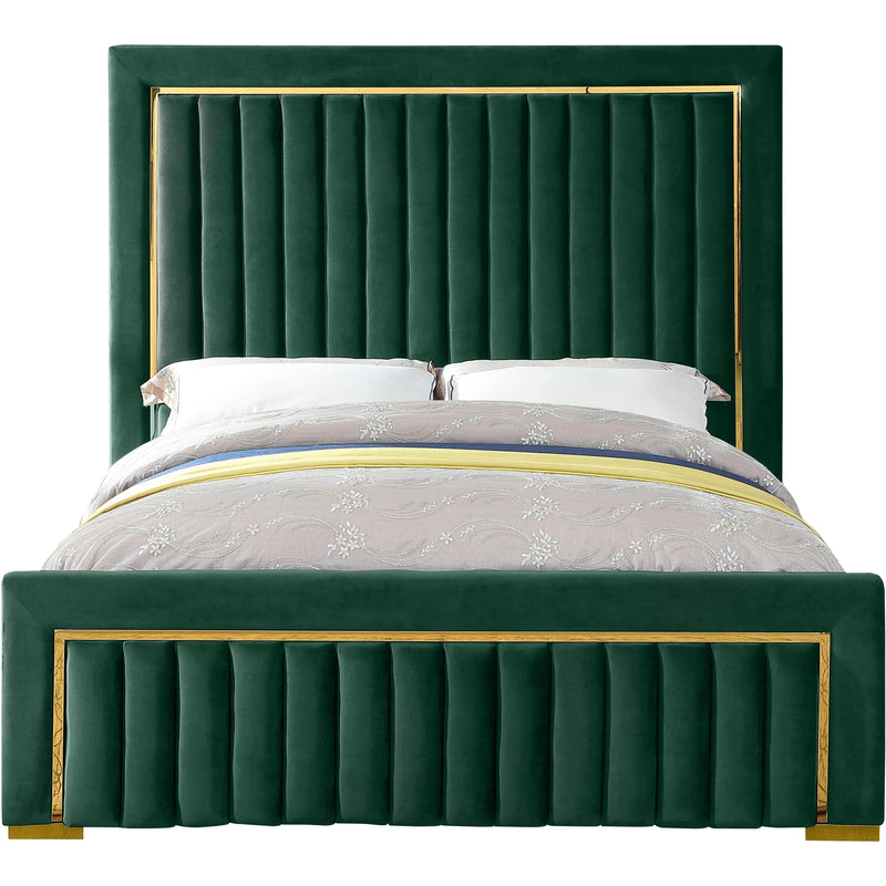 Meridian Dolce Green Velvet King Bed (3 Boxes) IMAGE 2