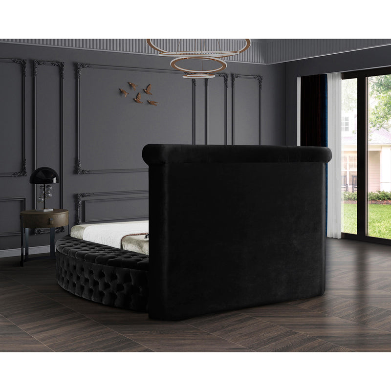 Meridian Luxus Black Velvet Full Bed (3 Boxes) IMAGE 10