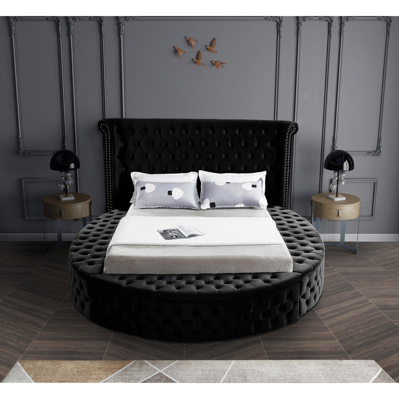 Meridian Luxus Black Velvet Full Bed (3 Boxes) IMAGE 7