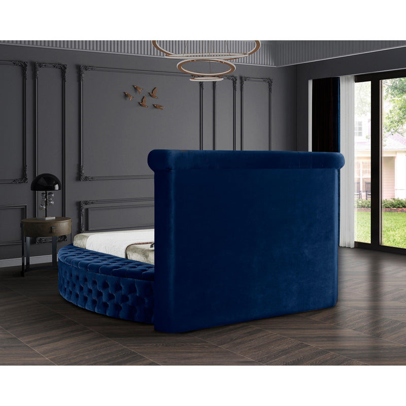 Meridian Luxus Navy Velvet Full Bed (3 Boxes) IMAGE 10