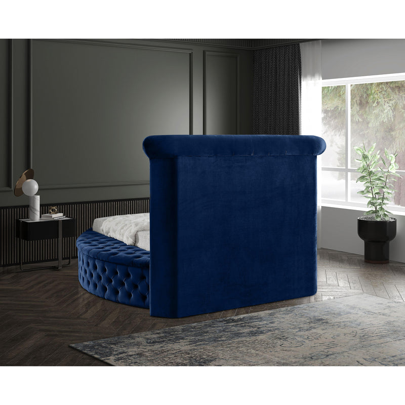 Meridian Luxus Navy Velvet Twin Bed (3 Boxes) IMAGE 10