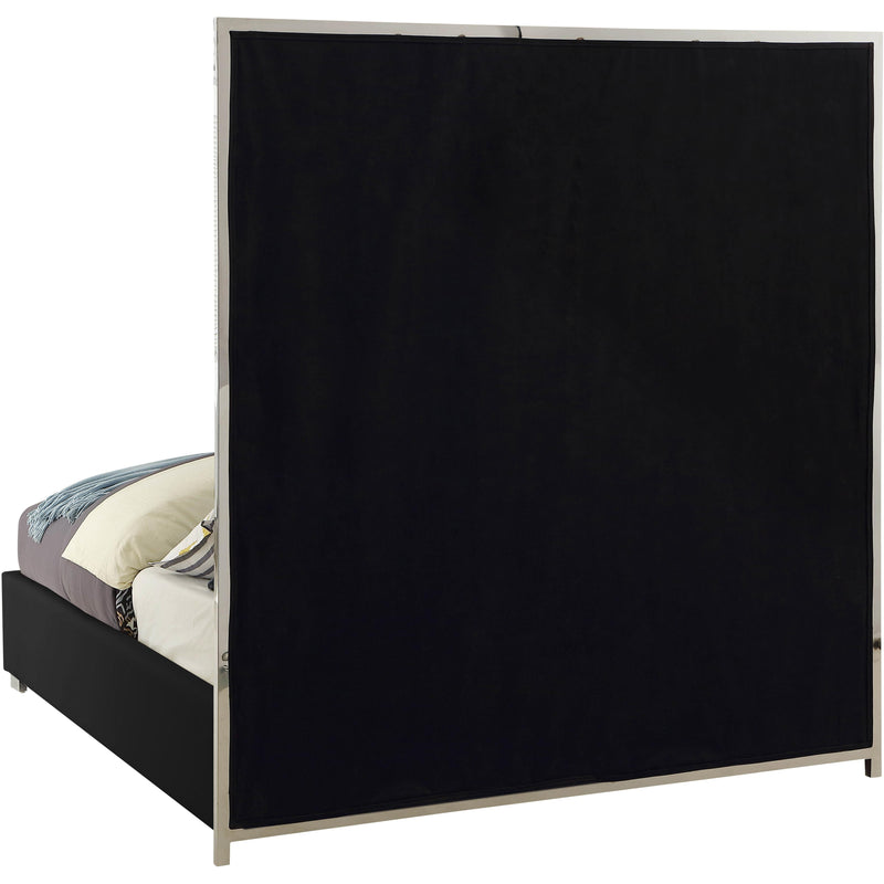 Meridian Milan Black Vegan Leather King Bed IMAGE 3