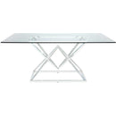 Coaster Furniture Beaufort Dining Table with Glass Top and Pedestal Base 109451 IMAGE 2