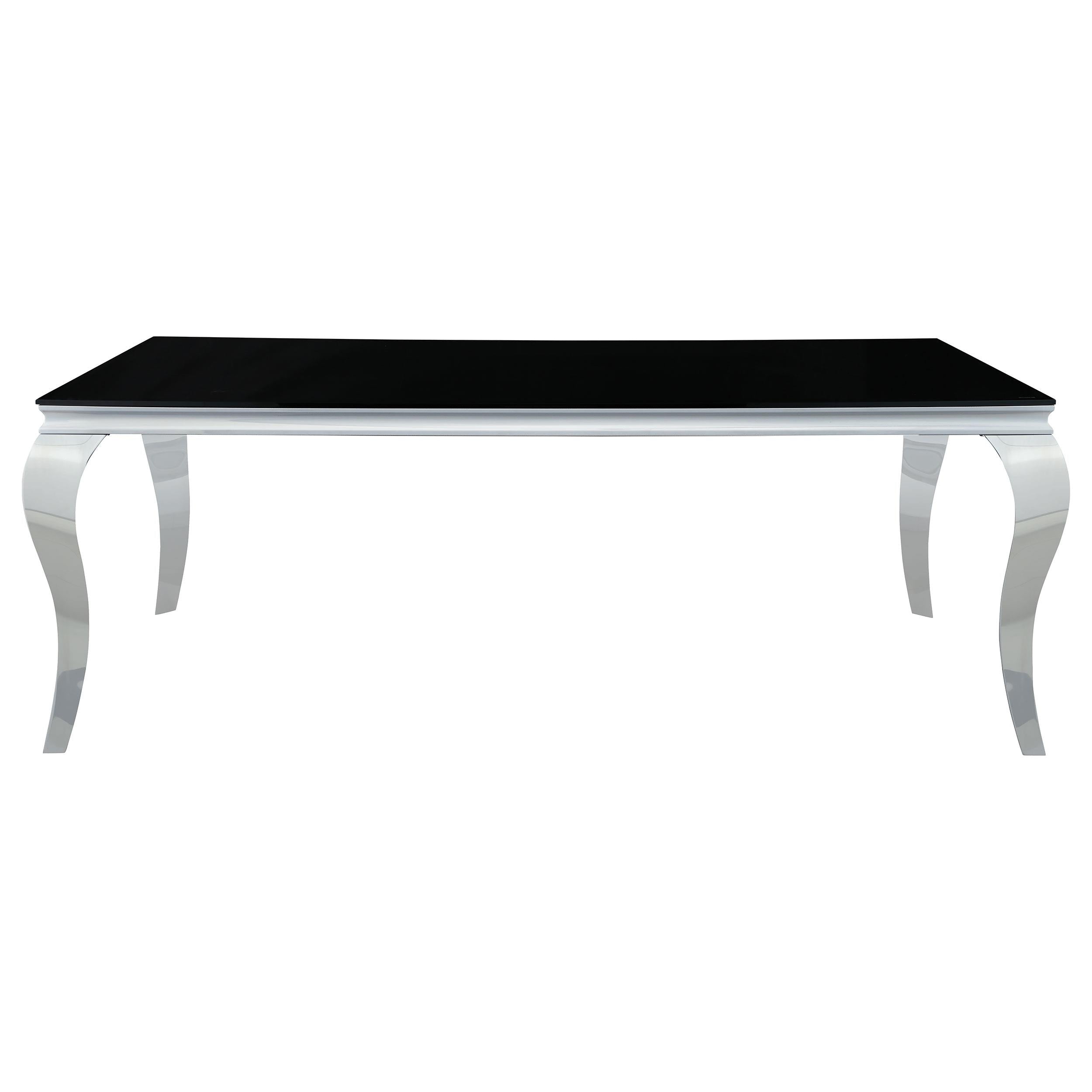 Coaster Furniture Dining Table with Glass Top 115071 IMAGE 2