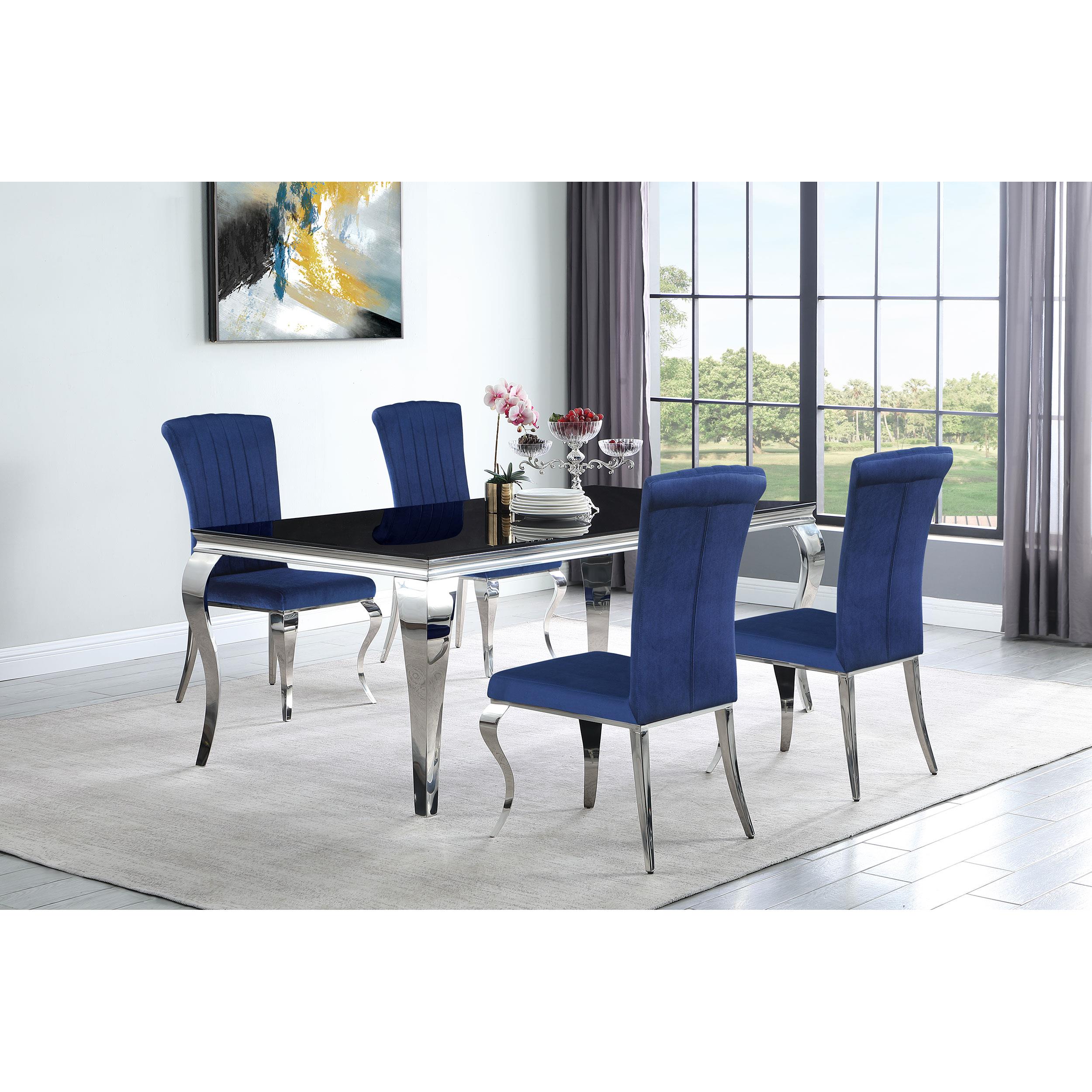 Diamond Modern Furniture COA Dining Table with Glass Top 115071 IMAGE 8