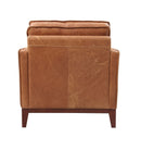 Divani Casa Naylor - Modern Brown Italian Leather Split Chair