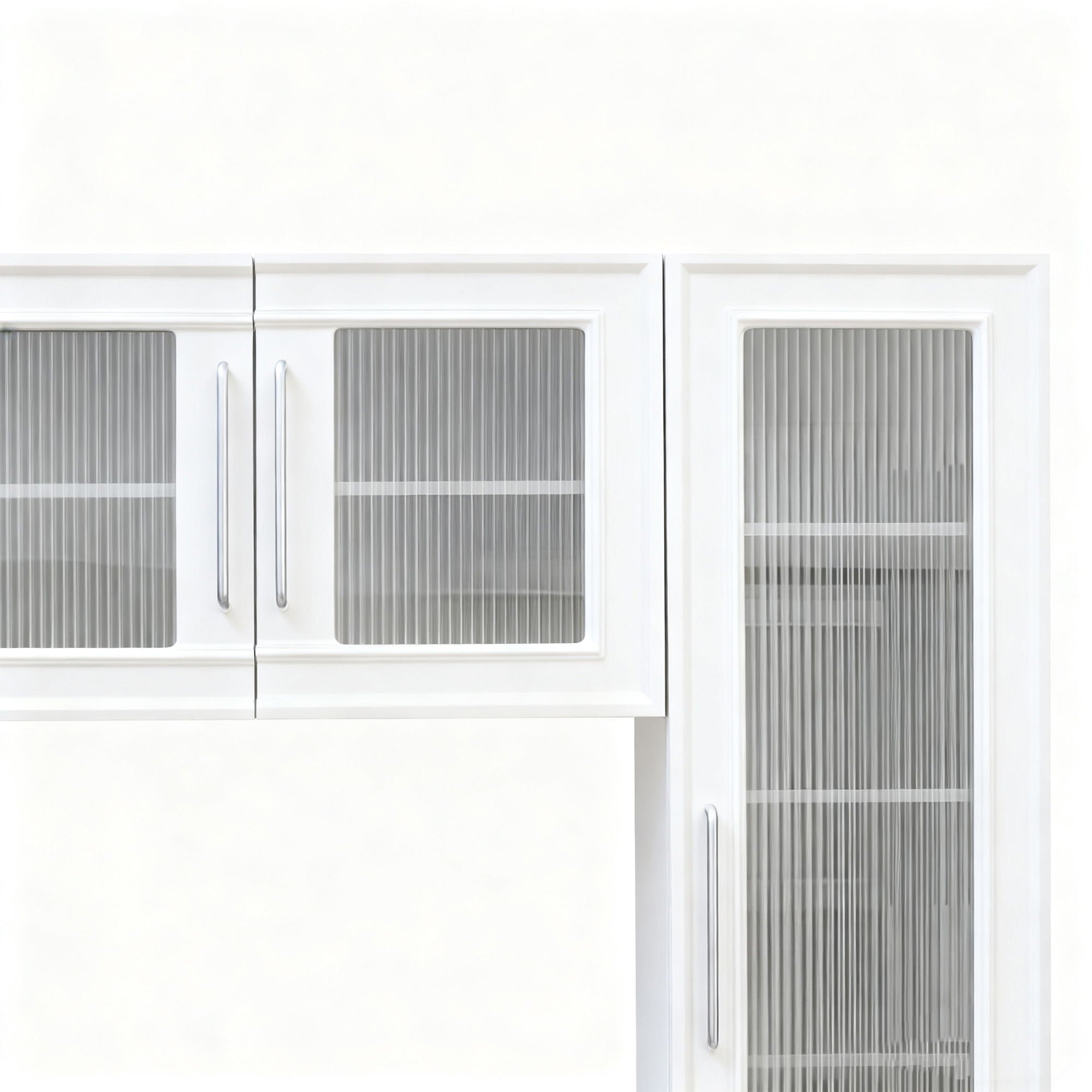 Wall Unit Modern Entertainment Center With Glass Doors