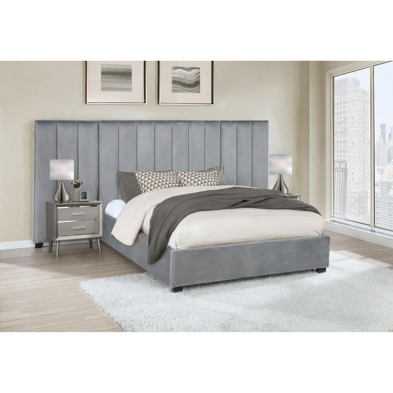 Coaster Furniture Arles Queen Upholstered Panel Bed 306070Q IMAGE 2