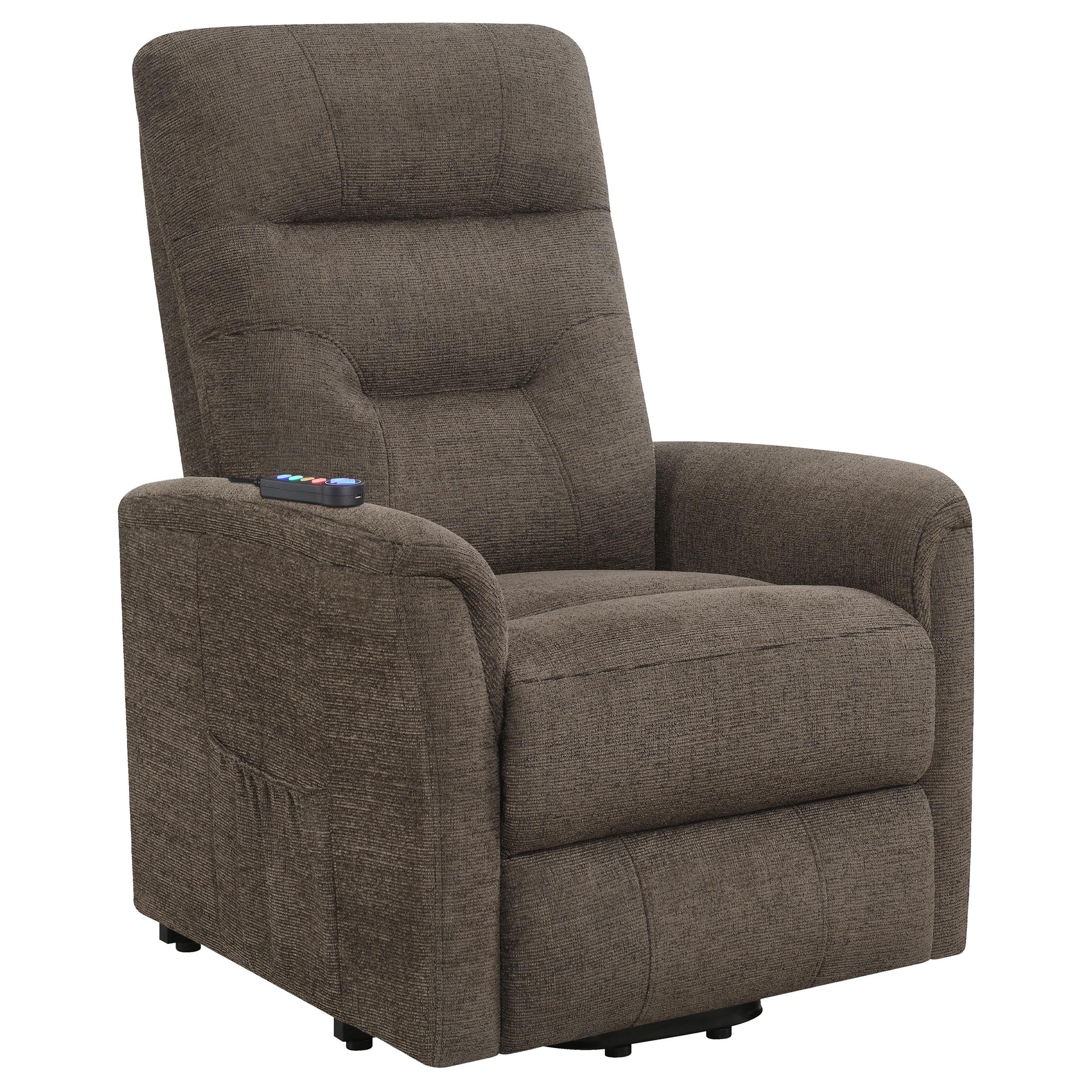 Coaster Furniture Fabric Lift Chair with Heat and Massage 609404P IMAGE 1