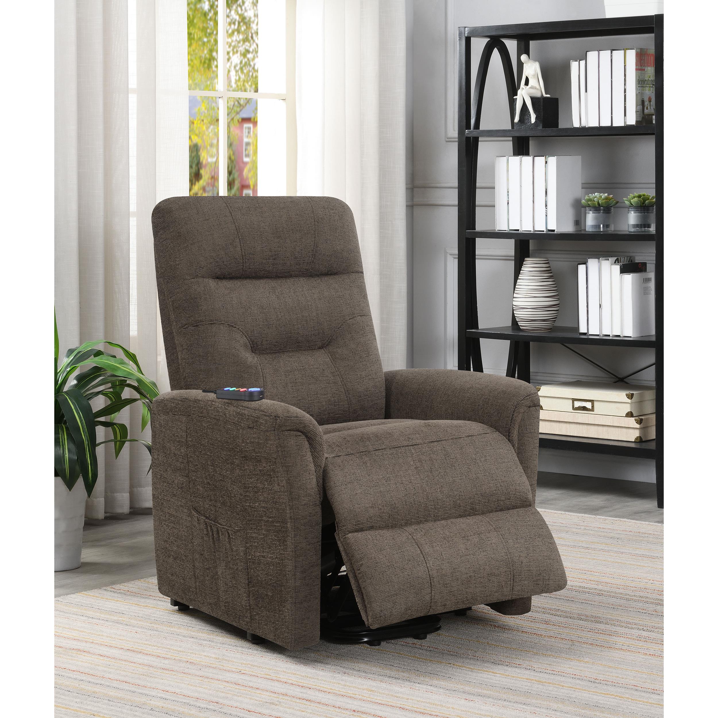 Diamond Modern Furniture COA Fabric Lift Chair with Heat and Massage 609404P IMAGE 12