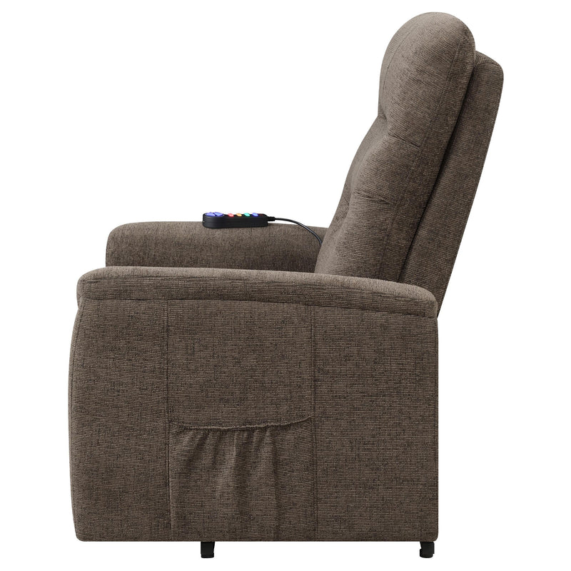 Diamond Modern Furniture COA Fabric Lift Chair with Heat and Massage 609404P IMAGE 6