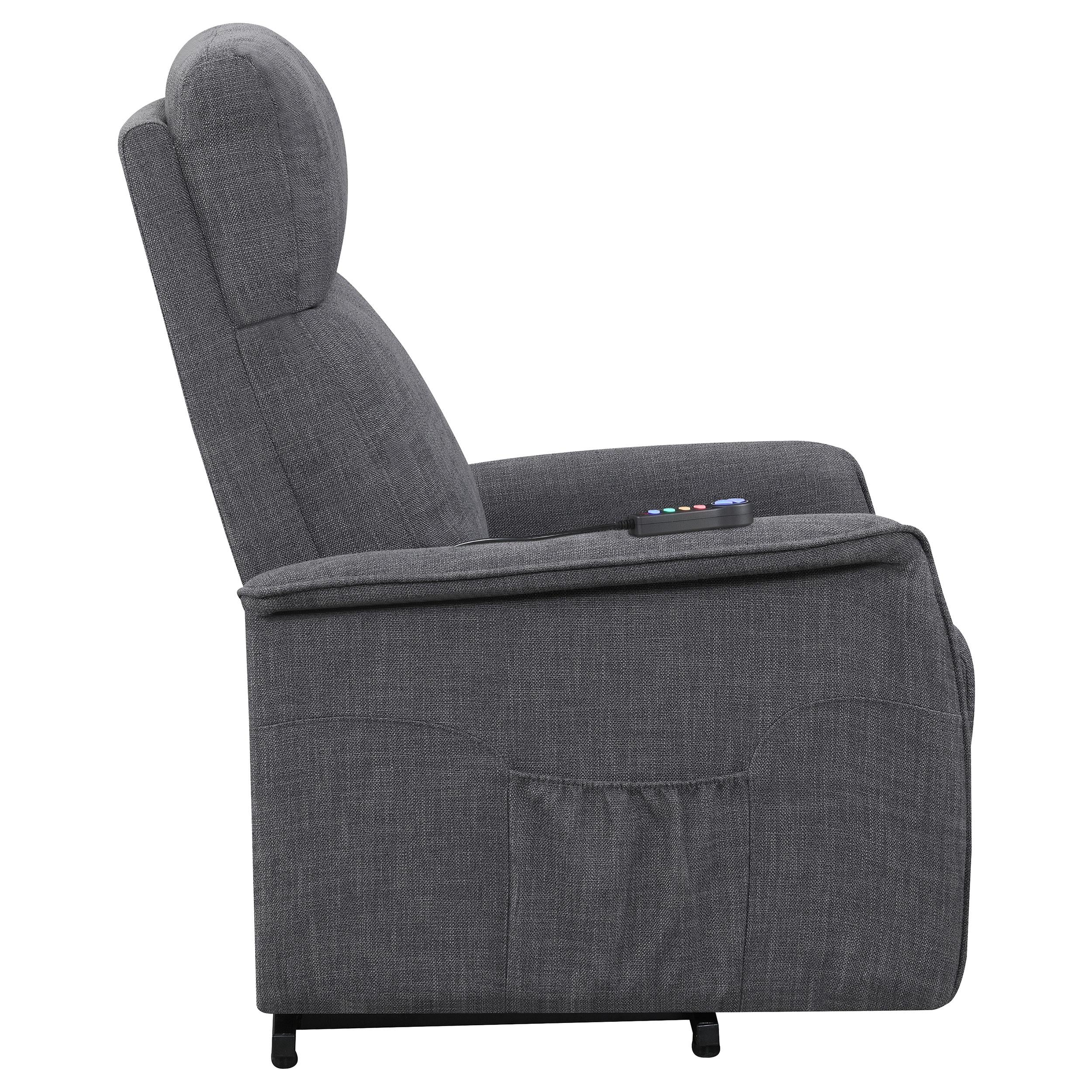 Coaster Furniture Fabric Lift Chair with Heat and Massage 609406P IMAGE 9