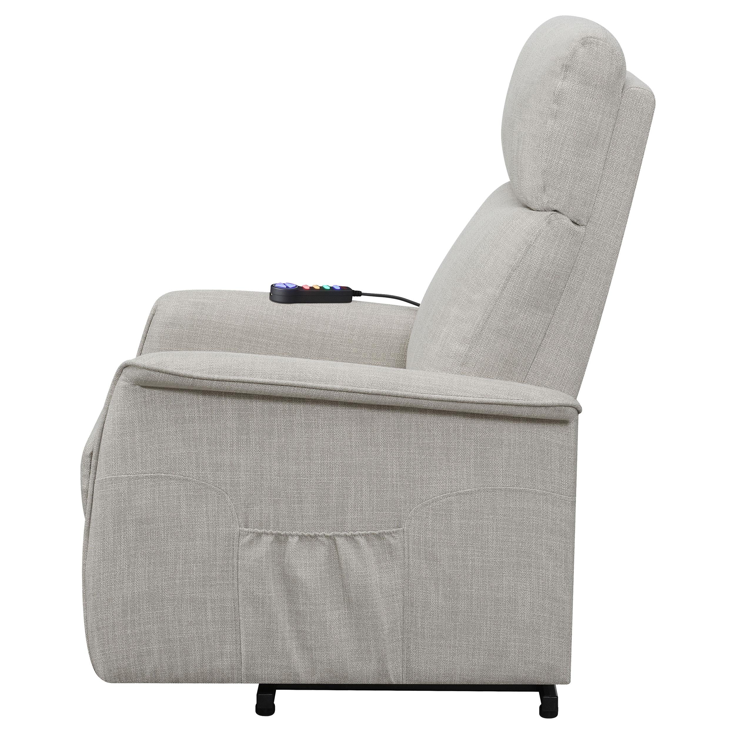 Coaster Furniture Fabric Lift Chair with Heat and Massage 609407P IMAGE 6