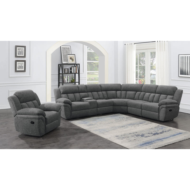 Coaster Furniture Bahrain Reclining Fabric 6 pc Sectional 609540LR/609540CON/609540AR/609540WDG/609540AR/609540RR IMAGE 9