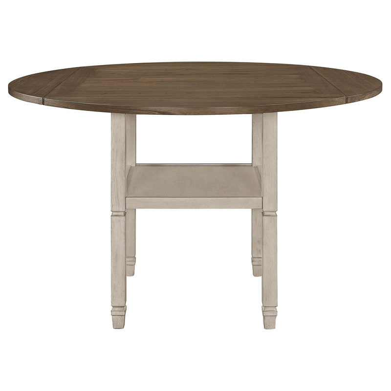 Diamond Modern Furniture COA Square Sarasota Counter Height Dining Table with Pedestal Base 192818 IMAGE 5