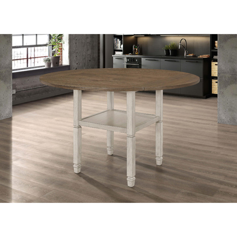 Diamond Modern Furniture COA Square Sarasota Counter Height Dining Table with Pedestal Base 192818 IMAGE 7