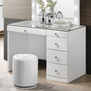Diamond Modern Furniture CM Morgan 5-Drawer Vanity Table B4851WH-91-BASE/B4851WH-91-TOP IMAGE 1