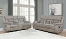 Greer  Upholstered Reclining Sofa Set Brown