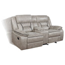 Greer  Upholstered Reclining Sofa Set Brown