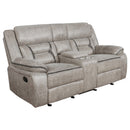 Greer  Upholstered Reclining Sofa Set Brown