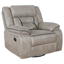 Greer  Upholstered Reclining Sofa Set Brown