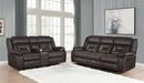 Greer  Upholstered Reclining Sofa Set Brown