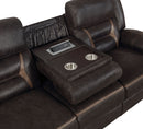 Greer  Upholstered Reclining Sofa Set Brown