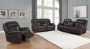 Greer  Upholstered Reclining Sofa Set Brown